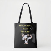 Tote Bag thérapie de BOXE KICK design (Devant)