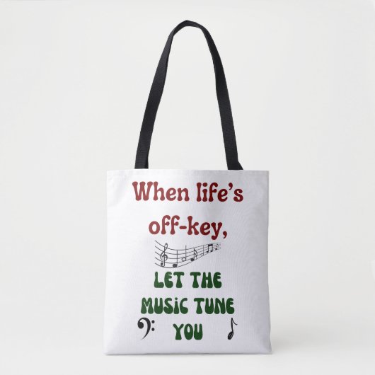 Tote Bag Thérapie musicale : (Devant)