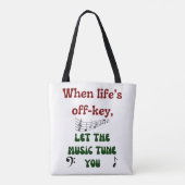 Tote Bag Thérapie musicale : (Dos)