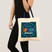 Tote Bag Thérapie vocale Thérapeute SLP LIFE Discours (Devant (produit))