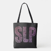 Tote Bag Thérapiste de la parole SLP (Dos)