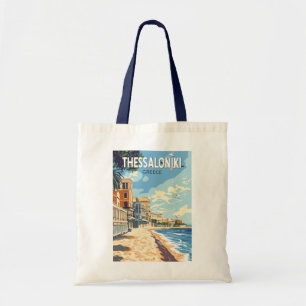 Tote Bag Thessalonique Grèce Travel Art Vintage
