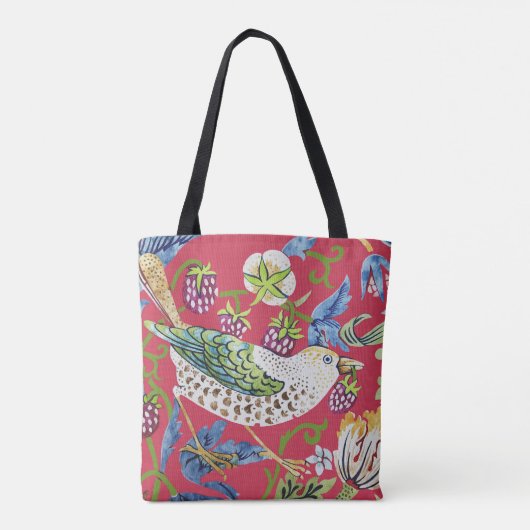 Tote Bag Thief fraise William Morris (Dos)
