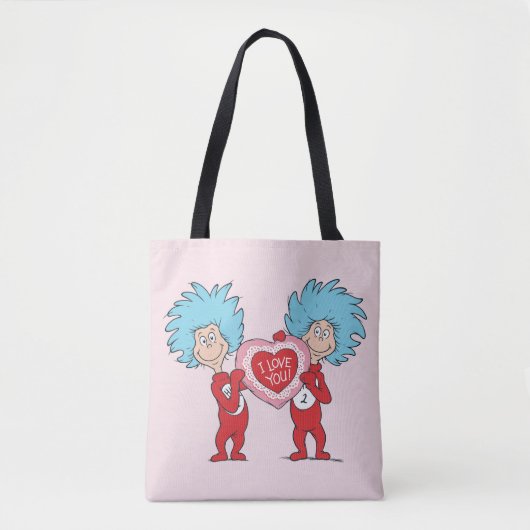 Tote Bag Thing One Thing Two Je t'aime (Devant)