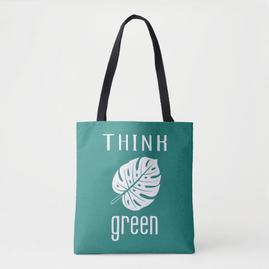 Tote bag THINK GREEN (Devant)