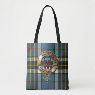 Tote Bag Thomson Tartan & Badge