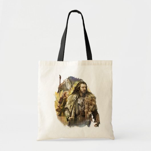 Tote Bag THORIN OAKENSHIELD™, BILBO BAGGINS™, Gandalf (Devant)