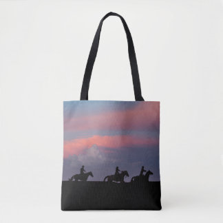 Tote Bag Three Riders, One Horizon