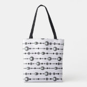 Tote Bag Throw Pillow Abstract retro design ornamental deco (Dos)