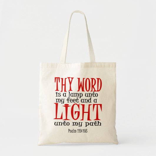 Tote Bag Thy mot est une lampe (Devant)