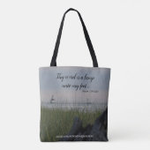 Tote Bag Thy mot est une lampe à mes pieds (Dos)