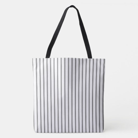 Tote Bag Ticking Stripes Style classique moderne (Devant)