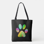 Tote Bag Tie Dye Empreinte de patte (Dos)