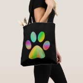 Tote Bag Tie Dye Empreinte de patte (De près)