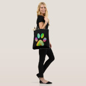 Tote Bag Tie Dye Empreinte de patte (Sur le modèle)