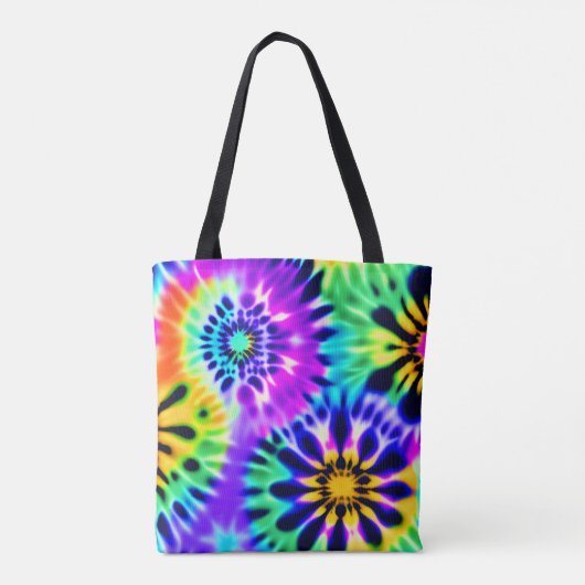 Tote Bag Tie Dye Swirling Motif Design (Dos)