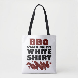 Tote Bag Tige barbecue sur mon blanc