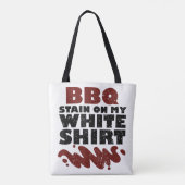Tote Bag Tige barbecue sur mon blanc (Dos)