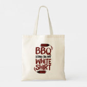 Tote Bag Tige barbecue sur mon blanc Premium (Dos)