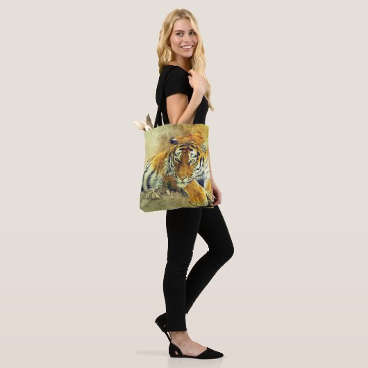 Tote Bag Tiger (Sur le modèle)