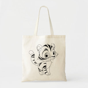 Tote Bag Tiger Animal Baby Chat Feline Cute Kawaii
