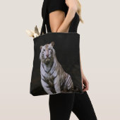 TOTE BAG TIGER BLANC (De près)