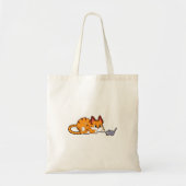 Tote Bag Tiger chat avec souris (Devant)