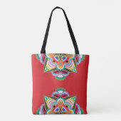 Tote Bag Tiger Dragon Mandala Shoulder Fourre-tout (2 taill (Dos)