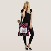 Tote Bag Tiger Imprimer Rouge Maroon Fourre-tout Coffee Lov (Sur le modèle)