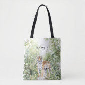 Tote Bag Tiger Jungle Be Wild (Devant)
