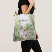 Tote Bag Tiger Jungle Be Wild (De près)