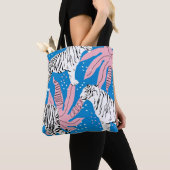 Tote Bag Tiger seamless pattern,wild animal background,tren (De près)