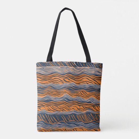 Tote Bag Tiger Stripes Design de peau (Dos)