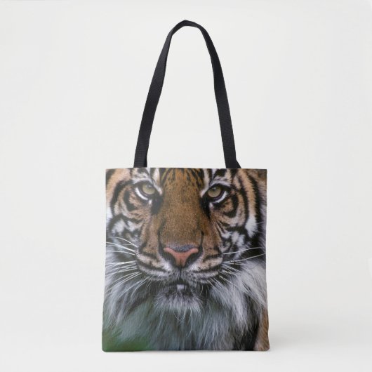 Tote Bag Tiger tête et visage (Devant)