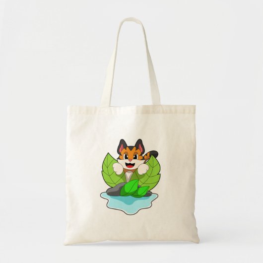 Tote Bag Tigre à la chasse (Devant)