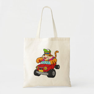 Tote Bag Tigre avec voiture