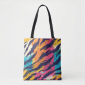 Tote Bag Tigre coloré (Devant)