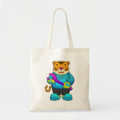 Tote Bag Tigre comme mécanique avec clé (Devant)