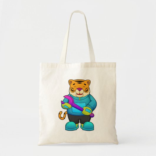 Tote Bag Tigre comme mécanique avec clé (Devant)