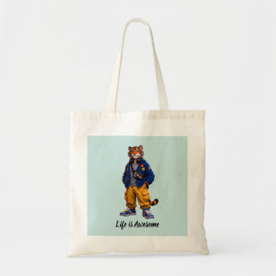 Tote Bag Tigre Cool dans l'Art Streetwear - Tigre de Style