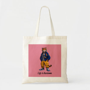 Tote Bag Tigre Cool dans l'Art Streetwear - Tigre de Style