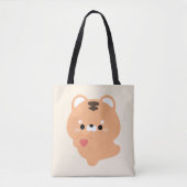 Tote Bag Tigre d'amour mignon (Devant)