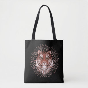 Tote Bag Tigre dans l'herbe