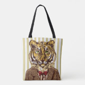 Tote Bag Tigre dans l'usage de soirée (Dos)