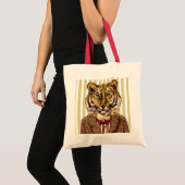 Tote Bag Tigre dans l'usage de soirée (Devant (produit))