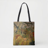 Tote Bag Tigre dans une tempête tropicale par Henri Roussea (Devant)