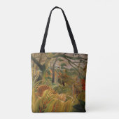 Tote Bag Tigre dans une tempête tropicale par Henri Roussea (Dos)