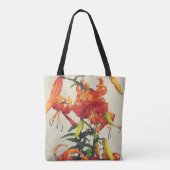 Tote Bag Tigre d'Aquarelle orange Lily 1 (Dos)