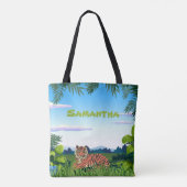 Tote Bag Tigre de jungle personnalisé (Dos)