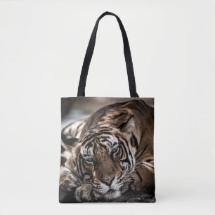 Tote Bag Tigre de Ranthambore : gros plan.